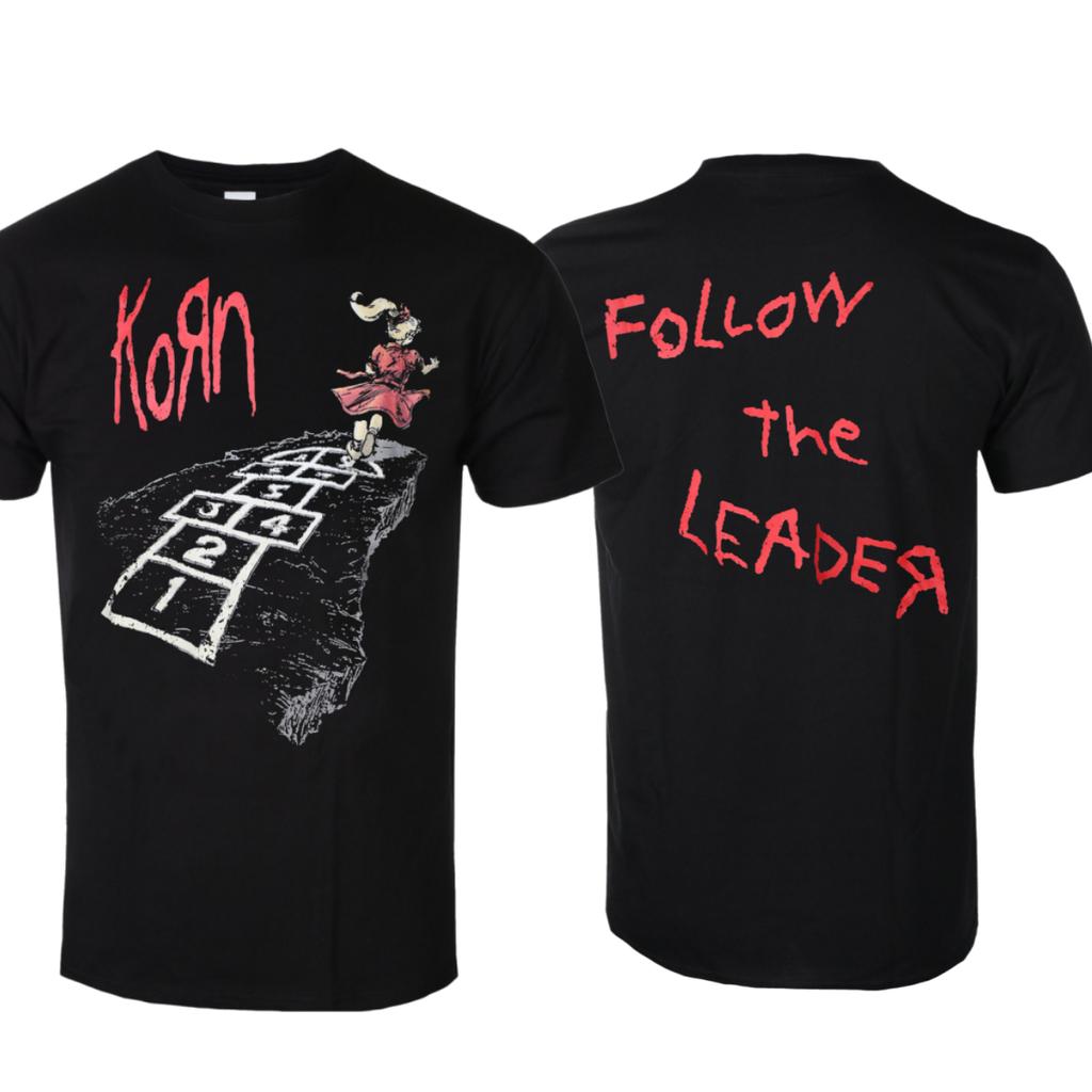Korn Blocks Printed Tshirt Nu Metal Band Style Daily Tshirt Suitable For Both Unisex And Unisex