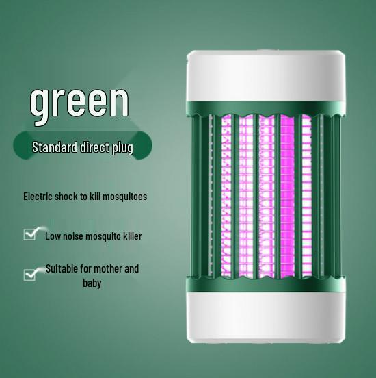 Přenosná past na komáry s fialovým světlem a elektrický šok s USB nabíjením pro kempování a ložnici