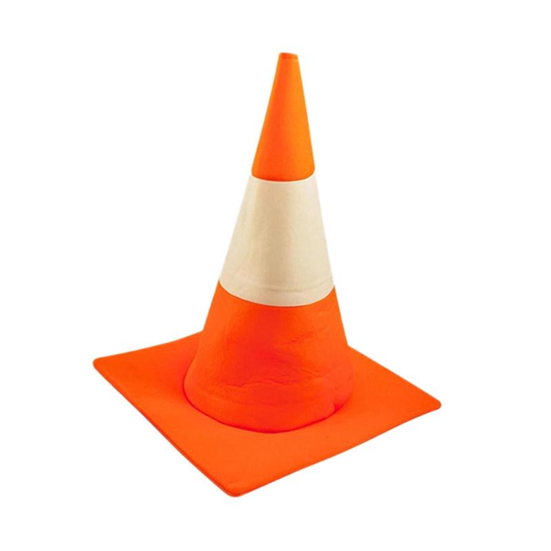 1 PCS Traffic Cone Hat Halloween Costume Accessory For Birthday Christmas Party Halloween Cone Hat