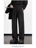 Herren High-End Koreanischer Trend Weitbeinige Anzughose - Knitterarm, Locker, Gerader Schnitt und Casual-Passform