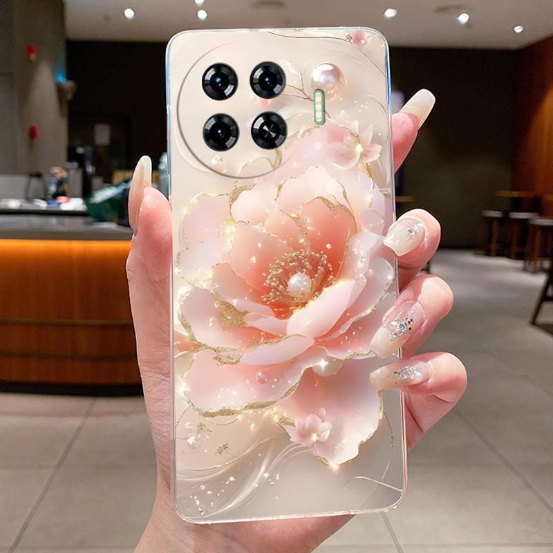 For Tecno Spark 20 Pro Plus Phone Cases Flower Butterfly Back Cover Tecno KJ7 Spark 20 Pro+ Fundas Soft Silicone TPU Jelly Case