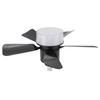 Deckenventilator mit Licht 3 Farben Dimmbar Leise LED Deckenventilatorlampe E26 Schraubsockel Timer