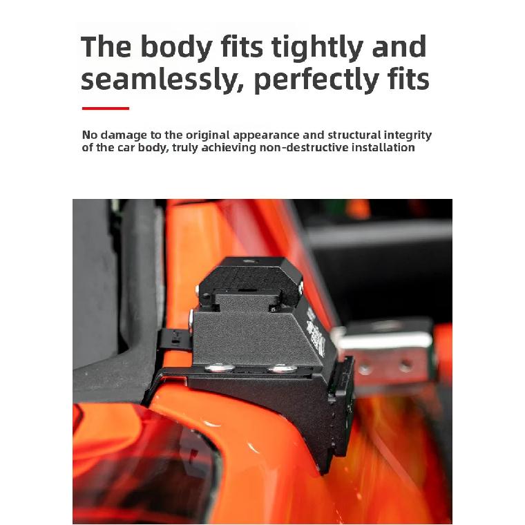 For Tank 300 A Pillar Bracket Car Modified Hood No Perforation Aluminum Alloy LED Double Layer Light Stand Car Accessories