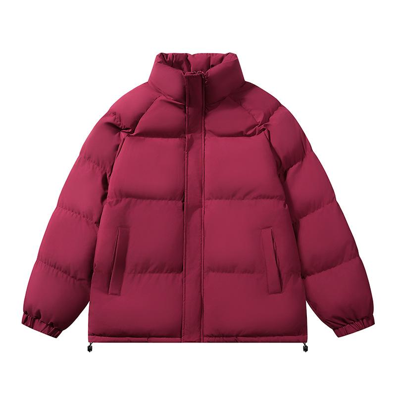 Men's Cotton Clothes Winter Thickened New Trendy Cotton-padded Clothes Without Hats Stand-up Neck Bread Clothes Trendy Jacket