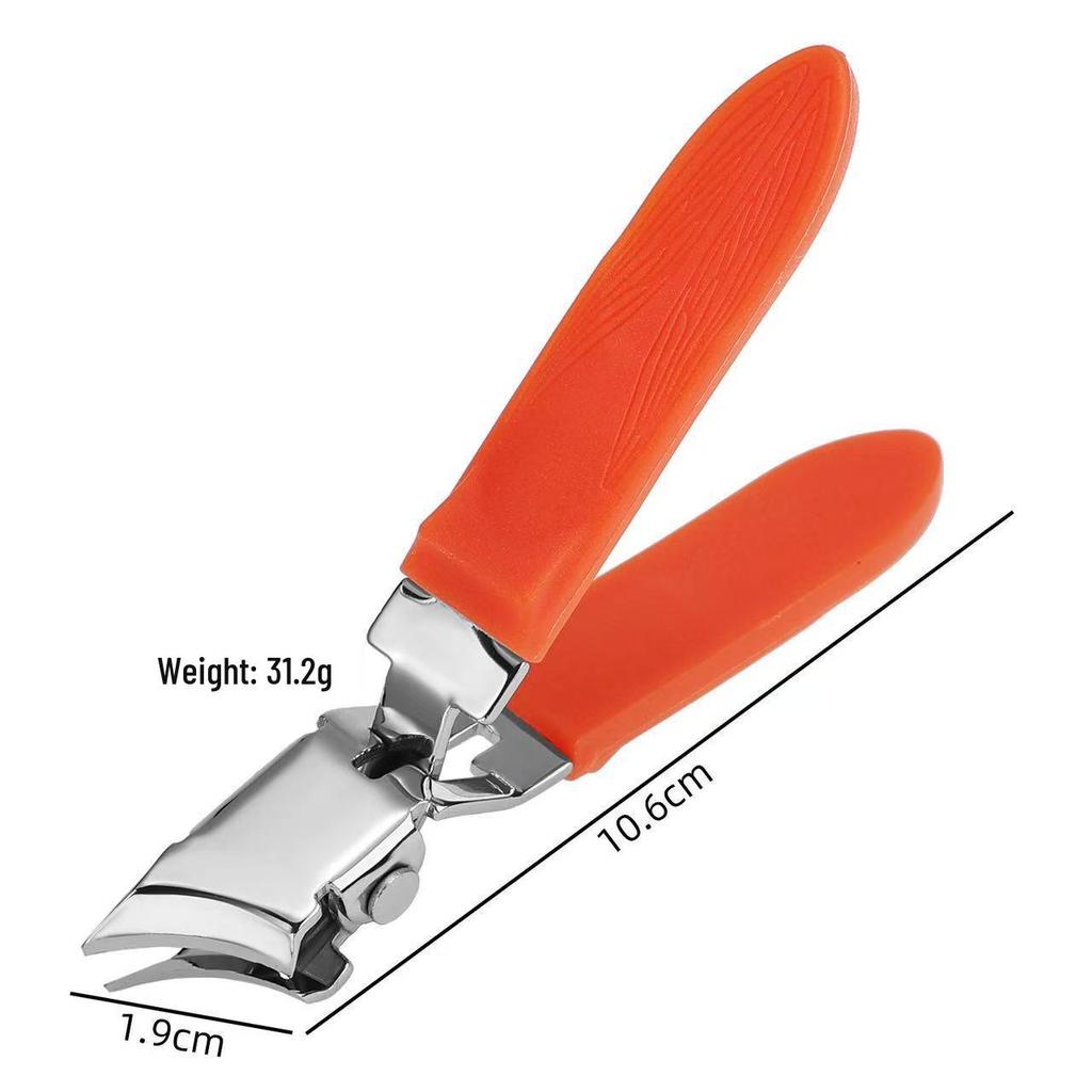 Anti-Splash Wide-Opening Nail Clipper for Thick and Ingrown Nails