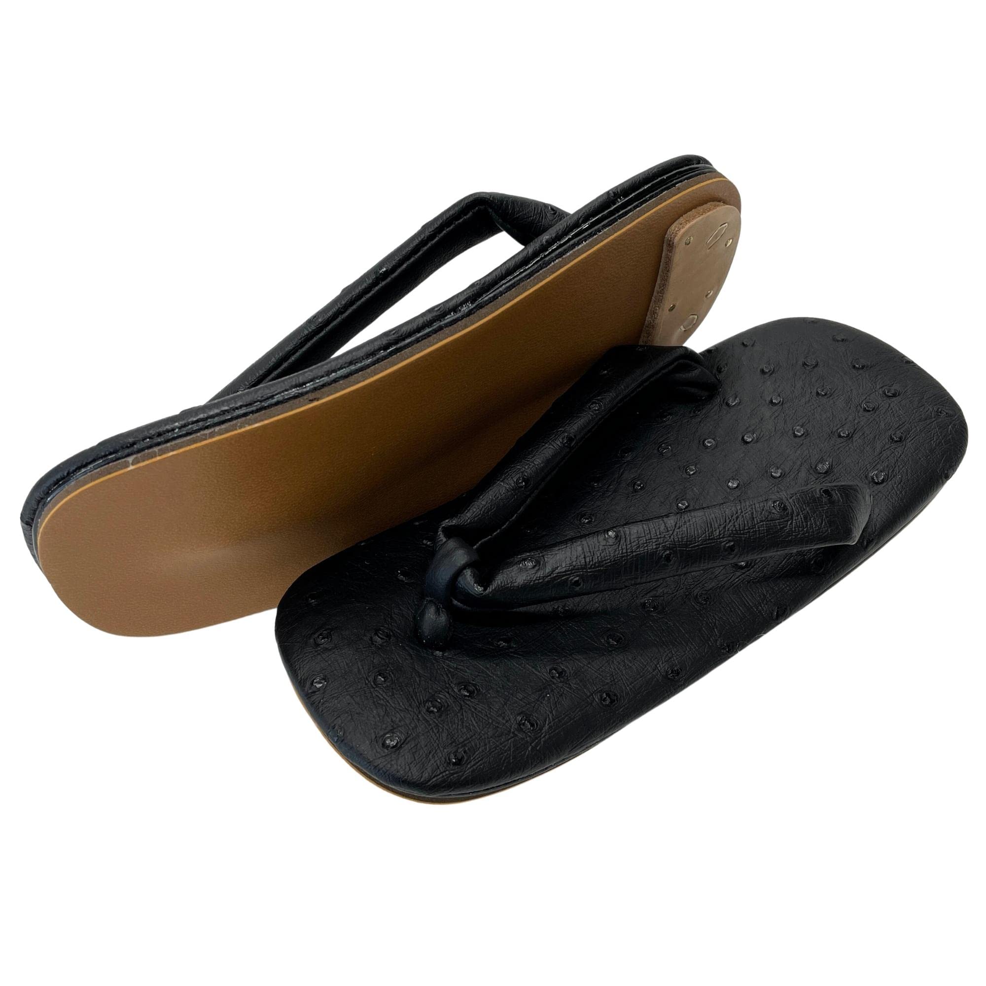 

Made in Snake 2 Snake Ostrich style black L [Edoten] Setta, Japan, pattern, cores, pattern, (939) (Large)