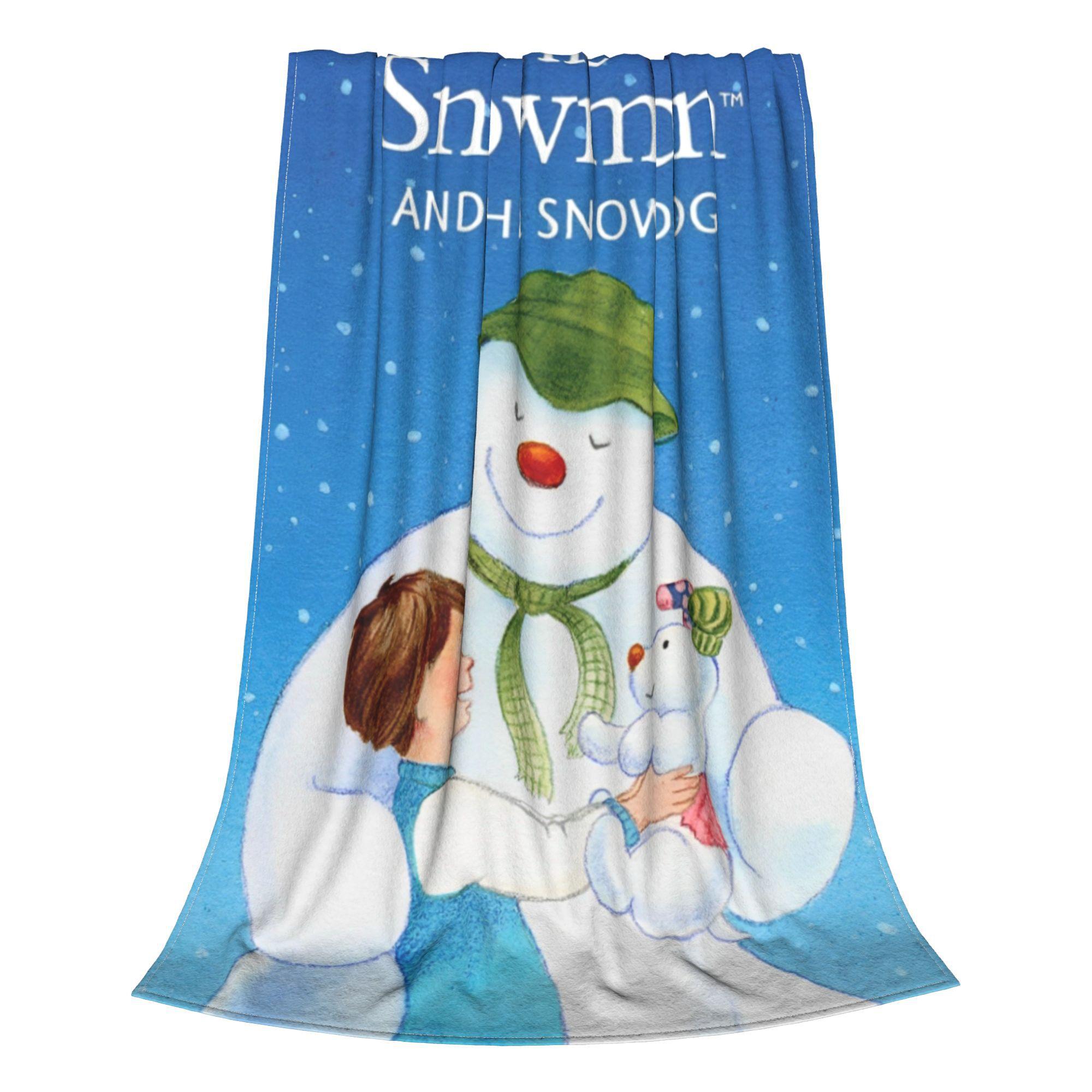 

The Snowman And The Snowdog Blankets Cartoon Fairy Fleece Awesome Soft Throw Blanket Chair Covering Sofa Autumn/Winter Office 30x40in