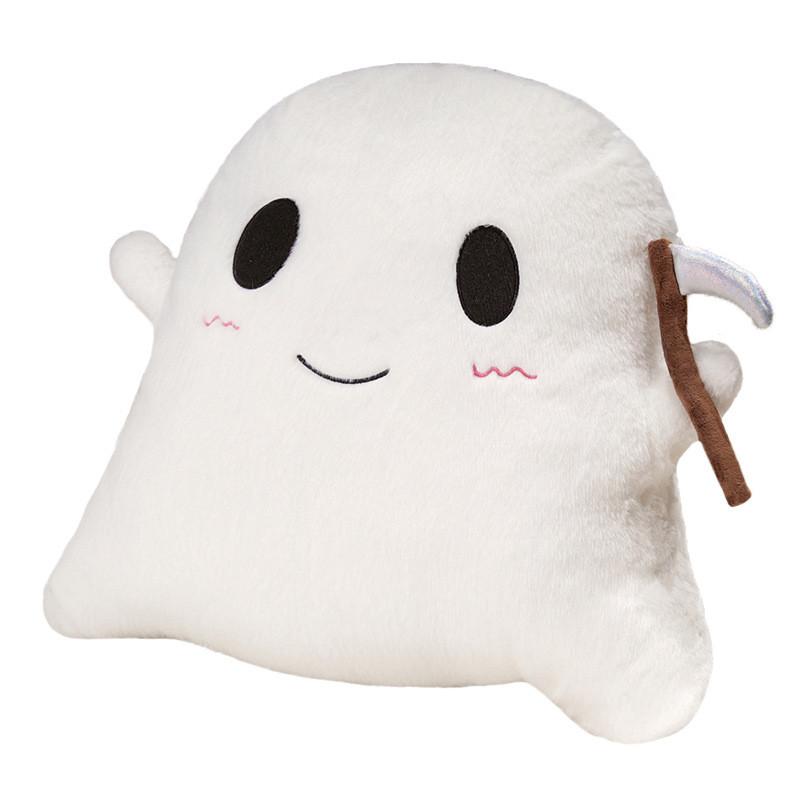 

Halloween Sickle Ghost Plush Toy With Short Flannel Fabric For Holiday Decor And Gift Giving 30x35cm білий