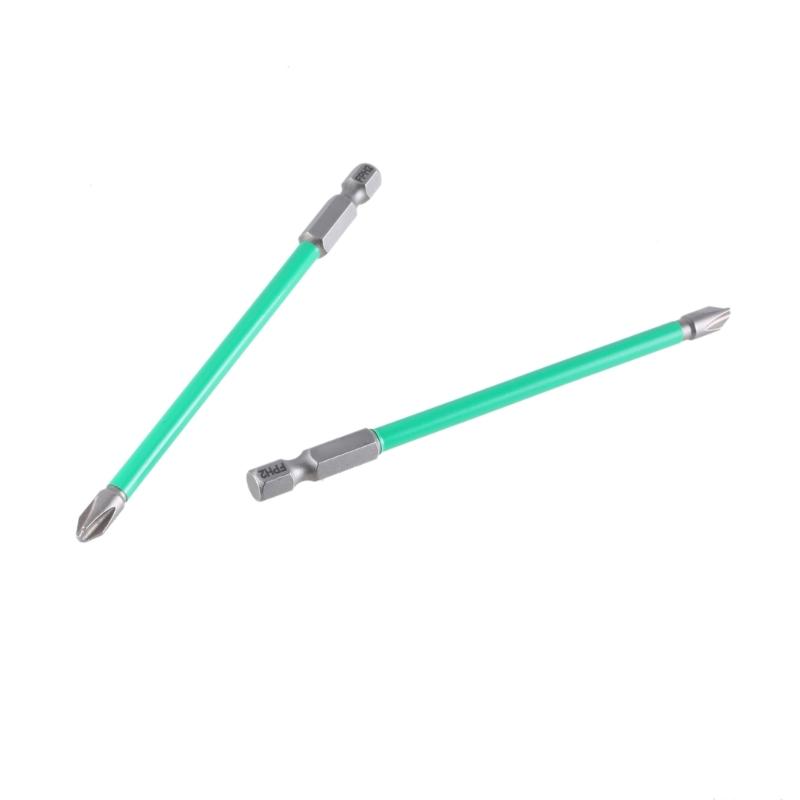 Professional Electrician Screwdriver Crossheads Bit With Strong Magnetic Tip Steel Extended Insulation Sleeve for Repair