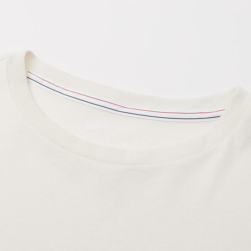 Converse T Shirts Unisex White Crew Neck Moderate Straight Fit 10026898-A01