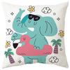Decorative Pillowcase Cute Animal Square Sofa Cushion Cover Home