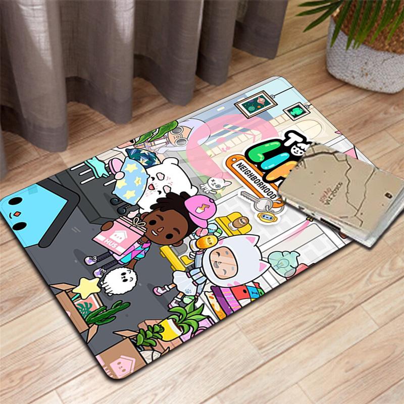 Toca Boca Life Rug Floor Mat for Living Room or Bedroom Soft and Comfortable Carpet a Gift for Birthday and Holiday.