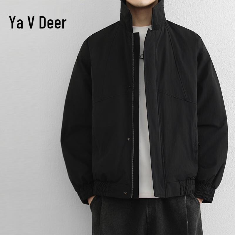 

Yalu Men s Retro Lapel Workwear Padded Jacket L