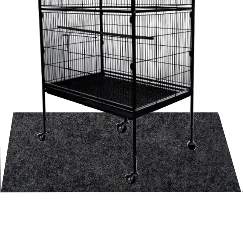 Felt Pet Carriers Liners With Waterproof Backing Thermal Insulation Scratchproof Cage Mats For Dog Cats Crate Bedding