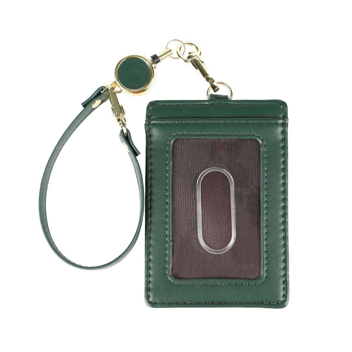 

Футляр для проездного Lizdays с 2 отделениями для IC-карт, включает выдвижную катушку, подходит для мужчин и женщин Катушка, Карты, Ремешок, (зеленый) зелёный