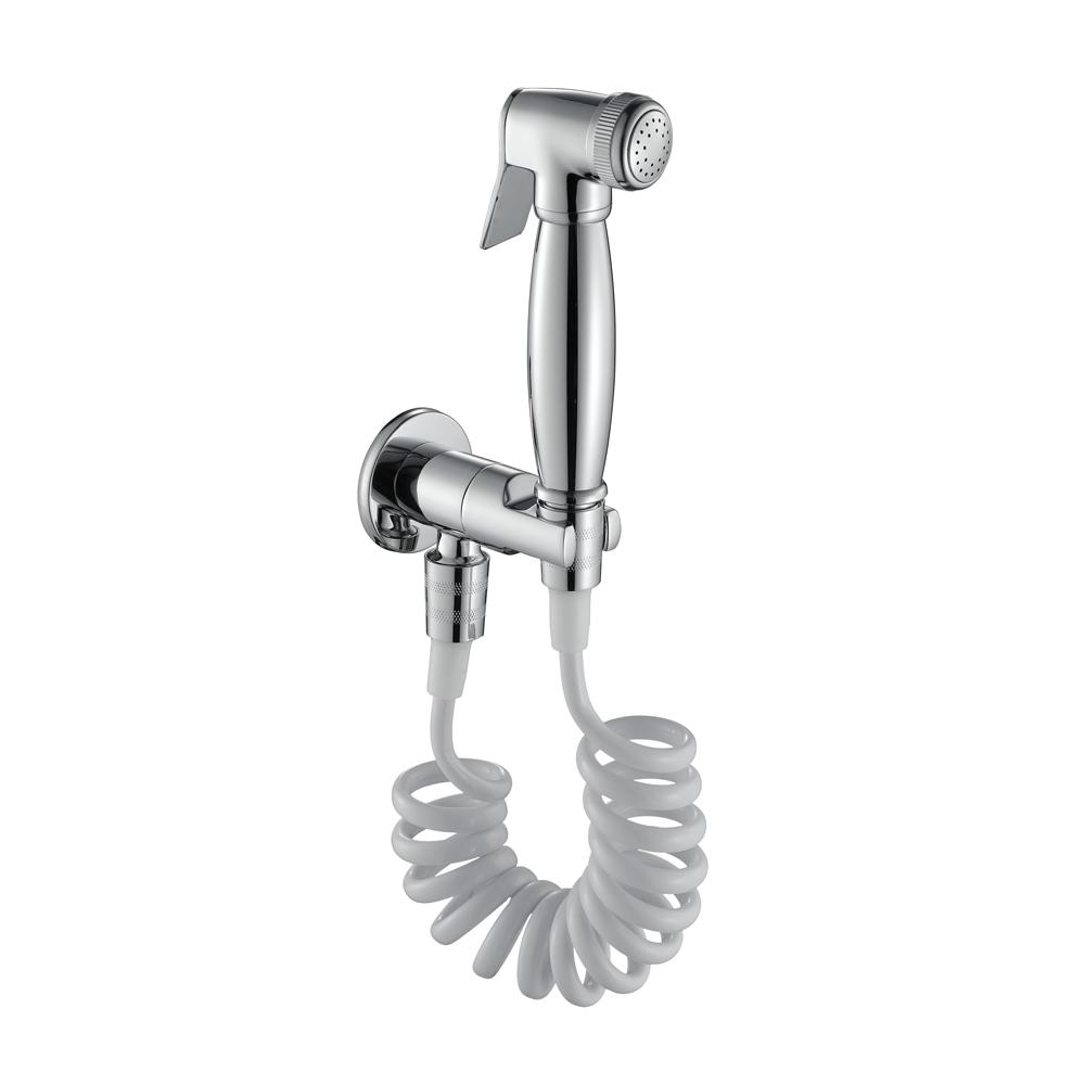 HIDEEP Modern Single Cold Water Toilet Bidet Faucet Set Bathroom Brass Design (as the picture,brass)