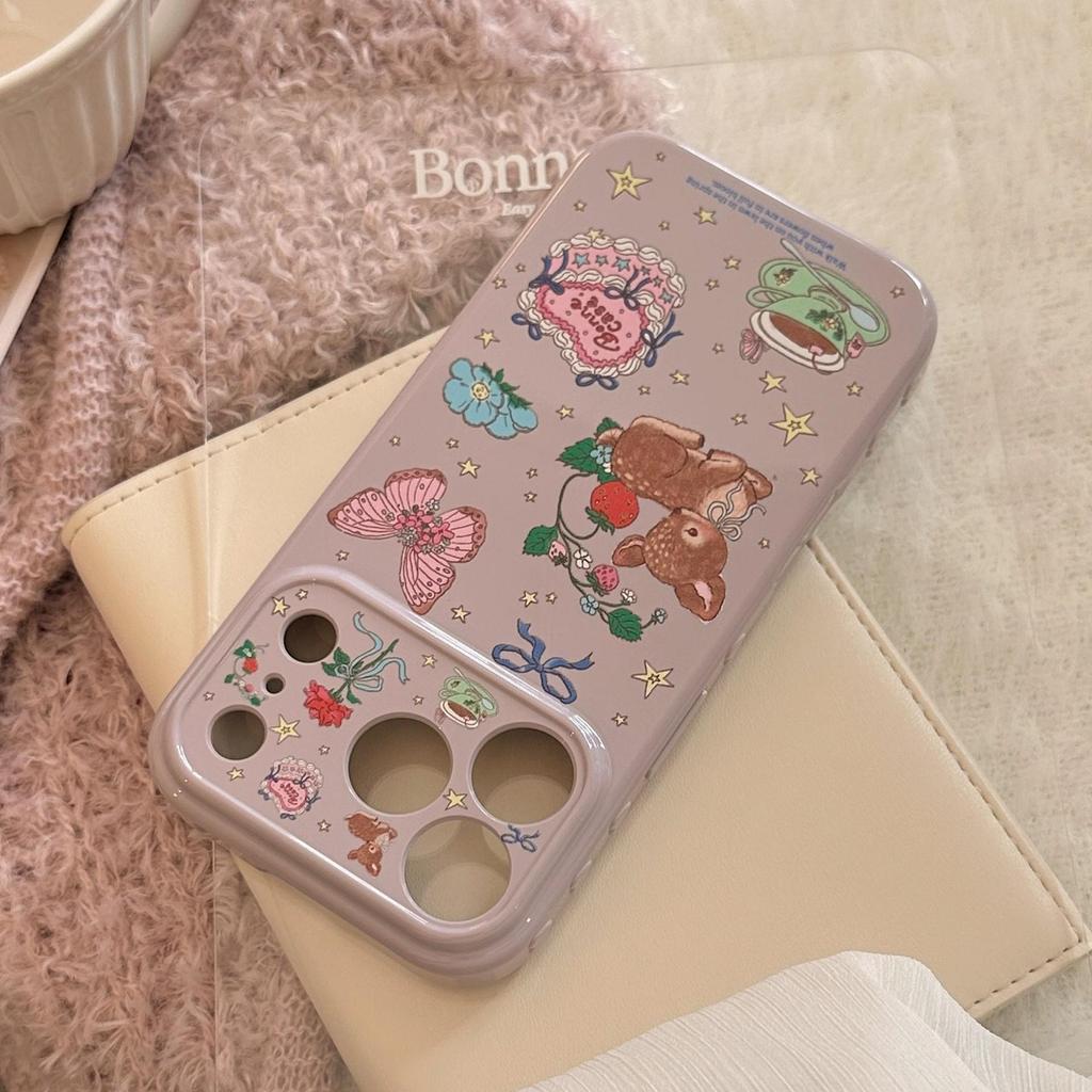 Retro-style Illustrated Phone Case for iPhone 16, iPhone 17, and iPhone 17 Pro Max