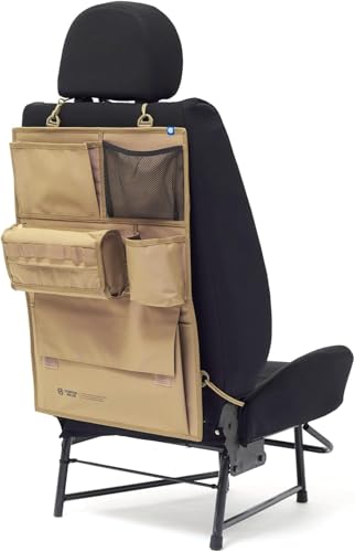 GORDON MILLER Car Cordura Seatback Pocket, Coyote Beige, 1646559