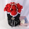 Handmade Sock Bouquet Gift Valentines Day Cotton Mid-Calf Socks In Romantic Colors Unisex Casual Style
