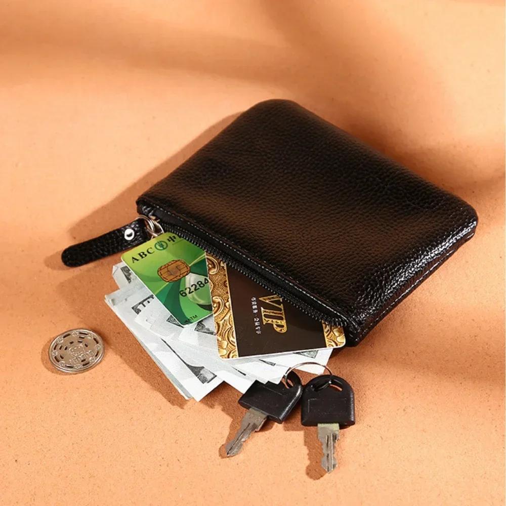 Mini Cartera Marca de Lujo Diseñador para Mujer Monedero Rojo Negro Cuero PU Femenino Bolso de Mano Pequeño Porta Dinero Tarjetero