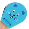 Castañuelas de Madera de Dibujos Animados para Niños Sonajas de Cinco Tachuelas Campanas Sonoras Clapper de Mango Instrumentos Musicales Juguetes Juguetes Educativos Para Niños