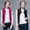 Chaleco sin mangas para mujer con cuello alto elegante acolchado