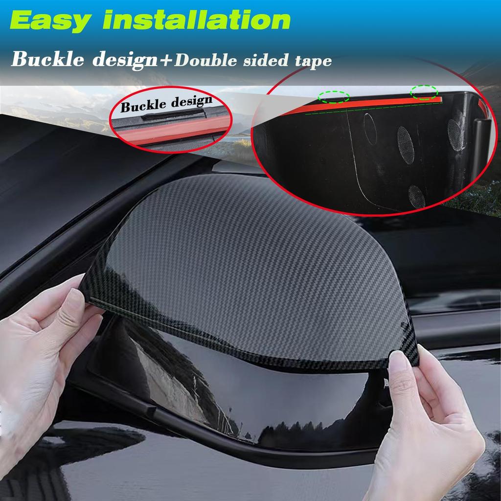 Xiaomi Rearview Mirror Decorative Shell For Tesla Model 3 Y Juniper Car Rearview Mirror Cover Bright/Matte Appearance Car Accessories