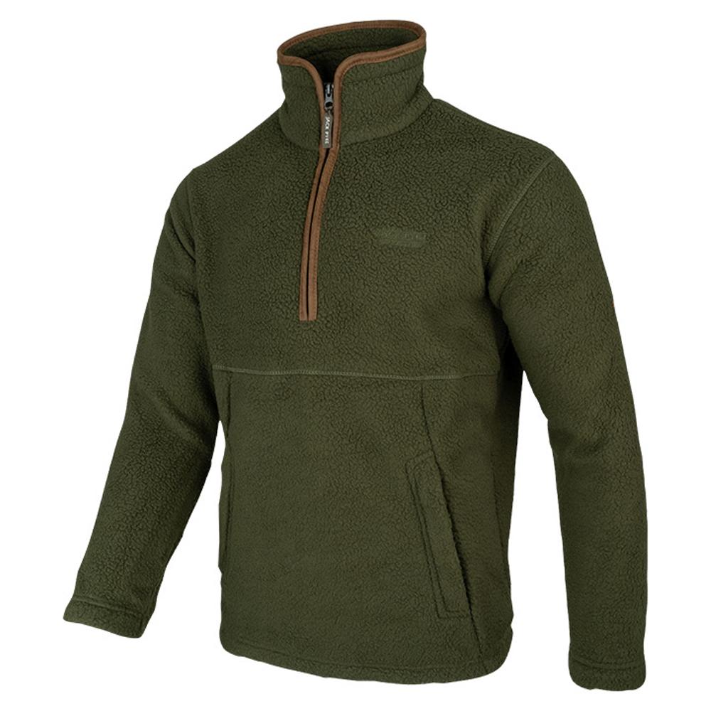 Jack Pyke Herren Sherpa Fleece Viertelreißverschluss Fleece