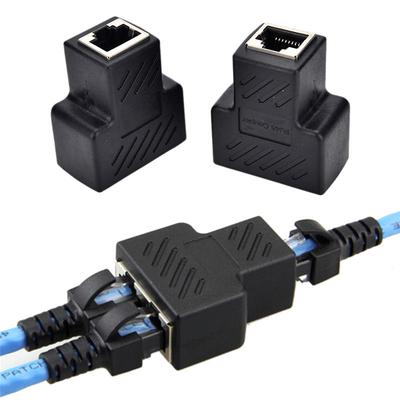 Cargador Cable de Red Ethernet Divisor RJ45 Adaptador Conector 1 a 2 LAN