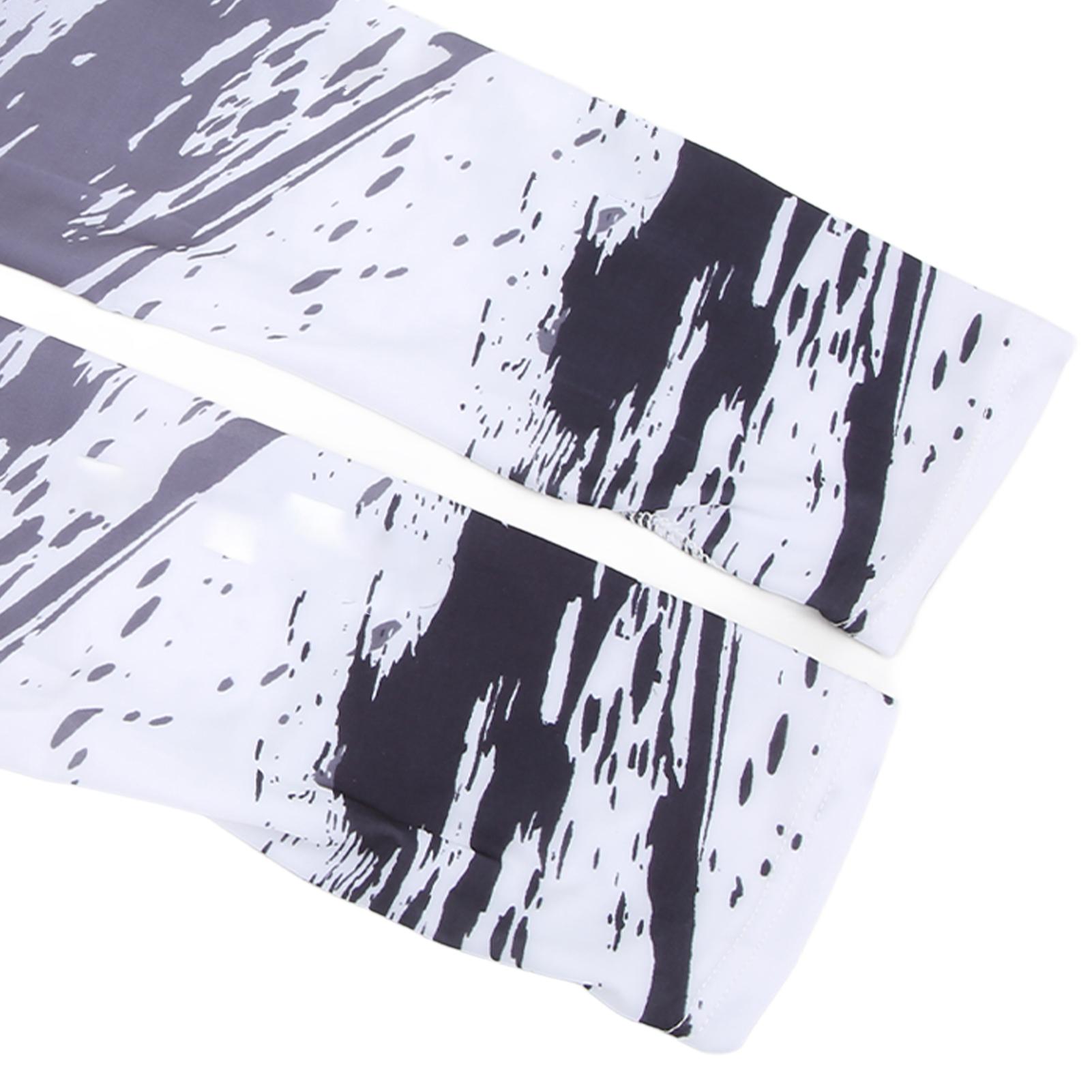 

1 Pair Ice Silk Sleeves UV Sun Lengthen Thin Breathable Quick Drying Cooling Arm Sleeves for Sports
