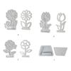 Silicone Mold for Crafting Unique Floral Decorations Flower and Flower Pot Base Sculpture Candle Making Casting Mould