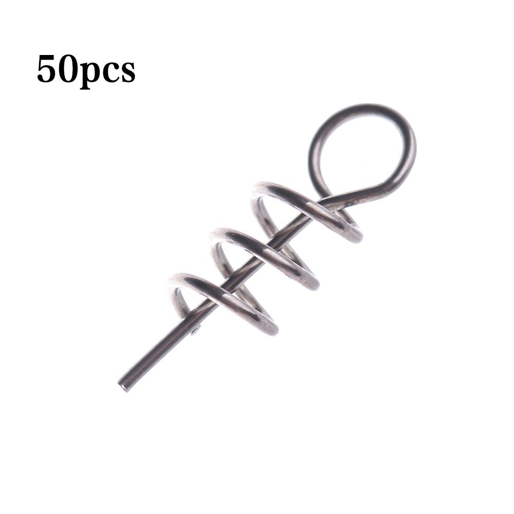 For Soft Lure Fishing Tools Fixed Needle Crank Lock Centering Fishing Hook Soft Bait Spring Twist