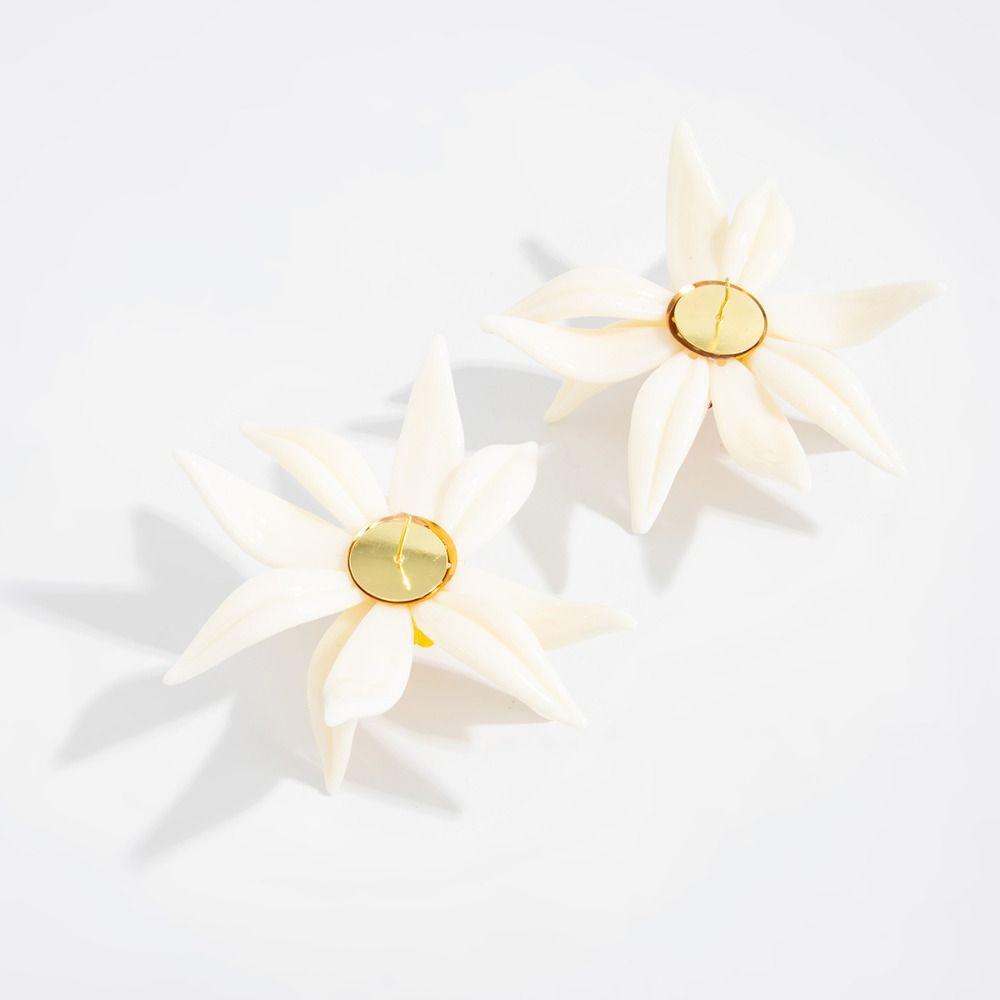 Exaggerated Flower Stud Earrings Vintage Bohemian Dangle Earring Large Flower Earrings  Decoration