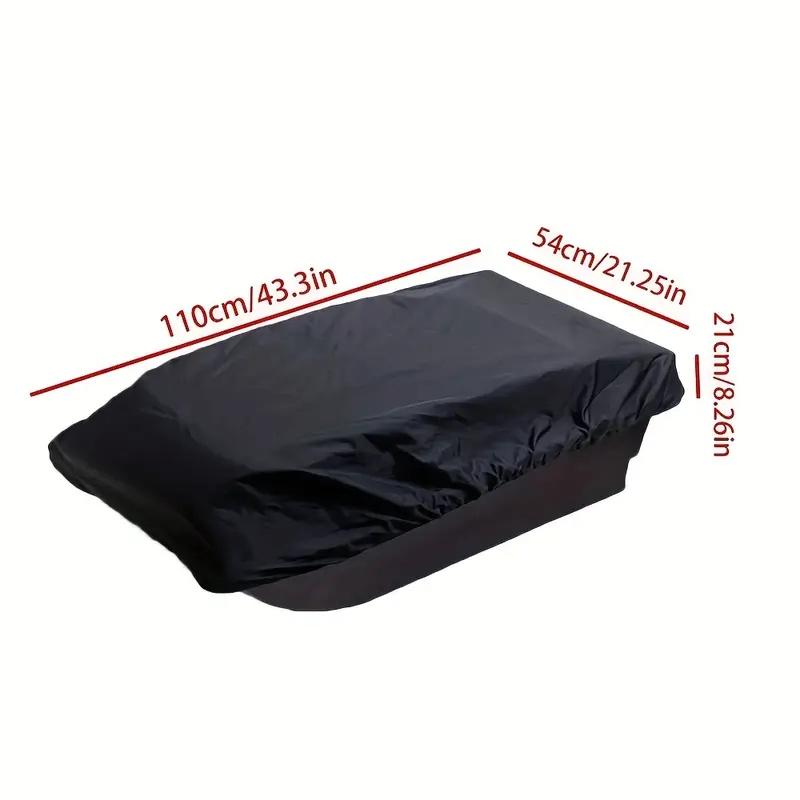 Heavy-Duty Ice Fishing Sled Cover & Snowboard - Fit for Small/Medium Sleds, Winter Storage Cover with Windproof Shield
