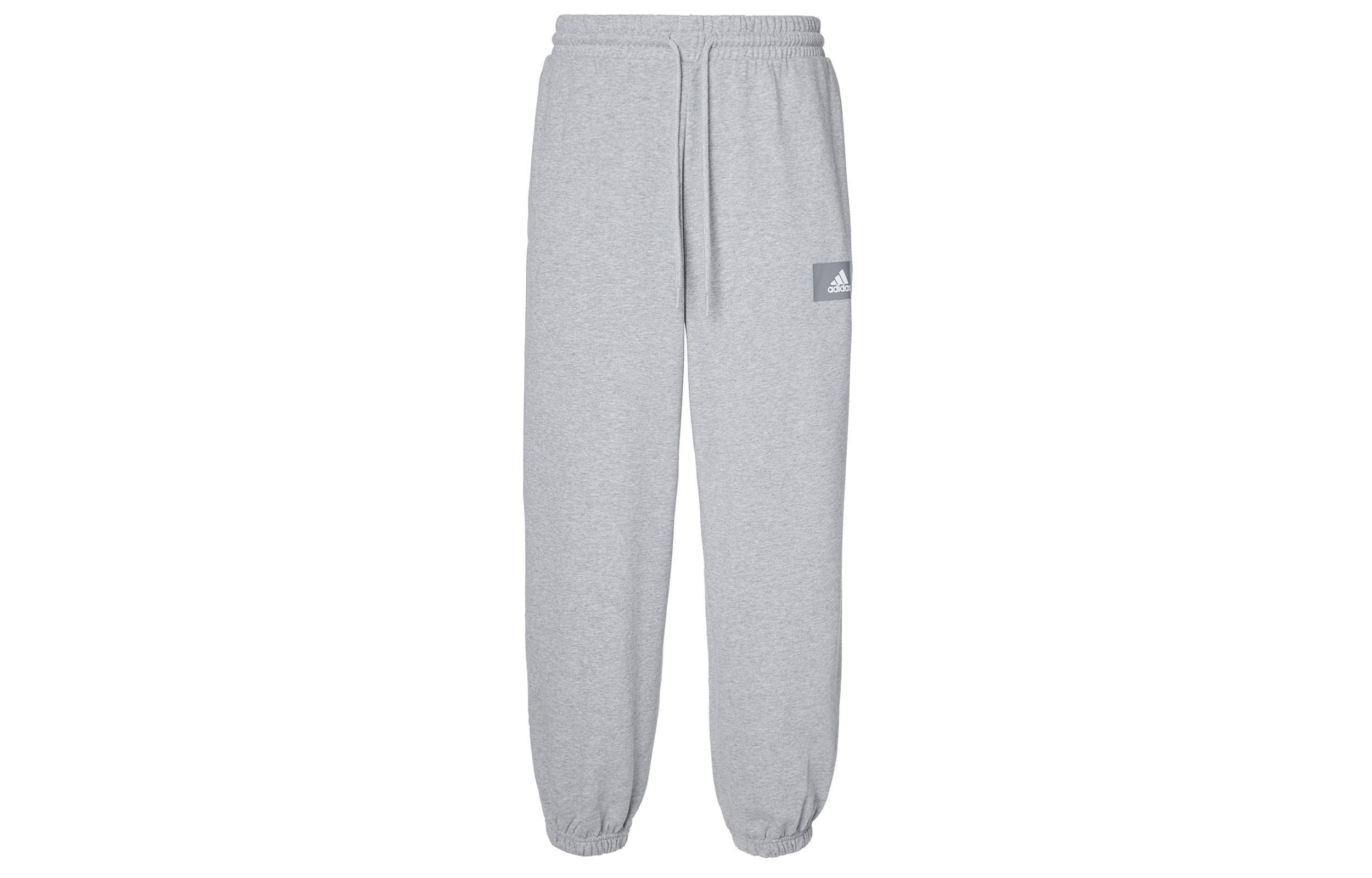 Adidas Knitted Sweatpants Men s Medium Heather Gray Moderate Cuffed Pants HE4341 XXXL