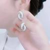 Fashion Geometric Bow Flower Pearl Earrings Women'S Premium Versatile Small Fragrant Wind Earrings