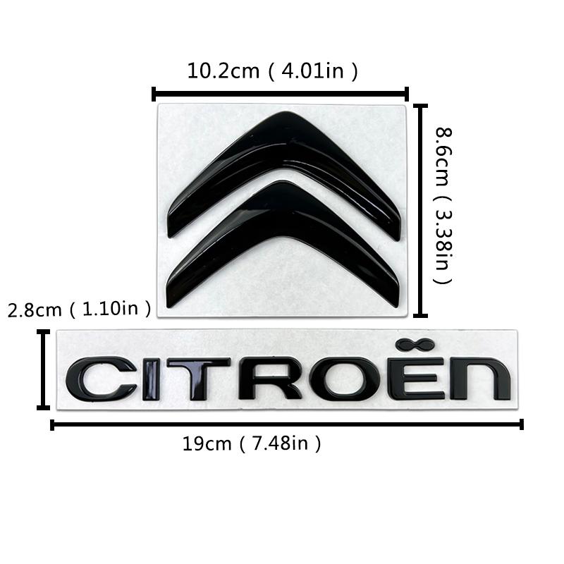 Metalowe Emblematy Odznaki Przód Tył Samochodu Odznaka Kierownicy dla Citroën C1 C2 C3 C4 C5 Elysee Picasso Zamienne Logo Akcesoria