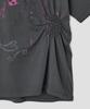 Taibseobiseu Scattered Ruched Top [Charcoal]