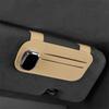 Anti-scratch Glasses Clip PU Leather Eyeglasses Hanger Sunglasses Holder  Vehicle Accessories