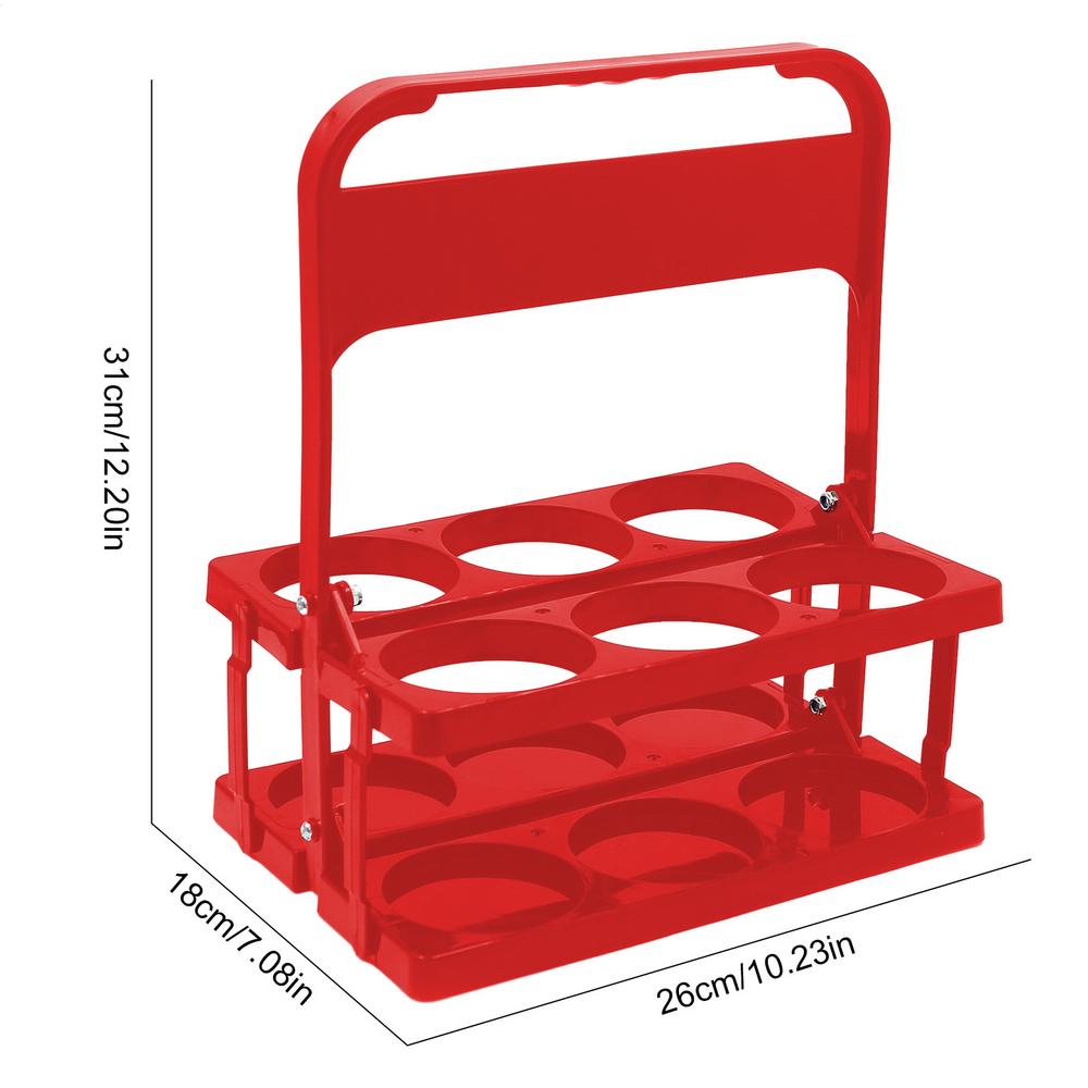 Becher-Organizer, Bierflaschenträger, Getränke-Caddy-Halter, Bar, Getränke-Displaykorb, 6er-Pack, Weinregal, langlebig, faltbar, wiederverwendbar