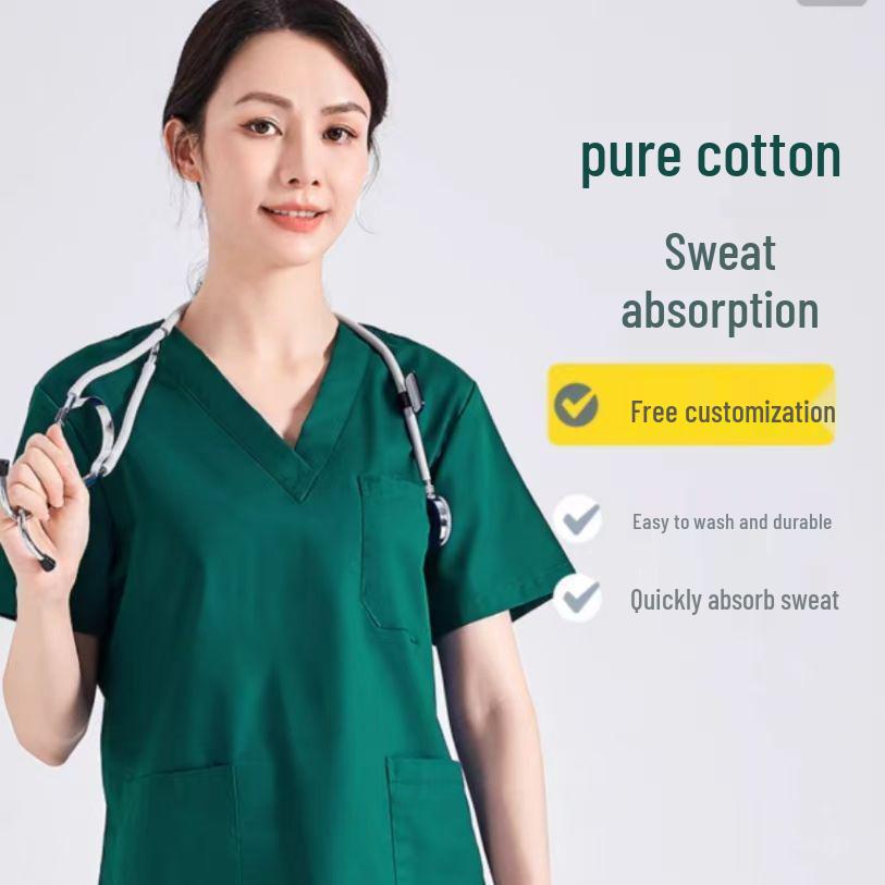 Medical Staff Cotton Scrub Suit for Doctors, Dental Clinics, and Pet Hospitals