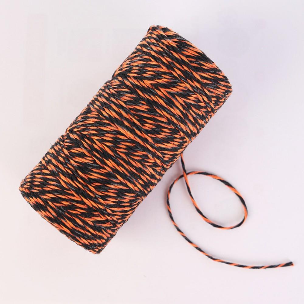 

100m X 1.5mm Cotton Cords Red Green White Mixed Color Hang Tag String Rope Twine Thread DIY Gift Wrap Ribbon Christmas Decoratio 1.5mm X 100m