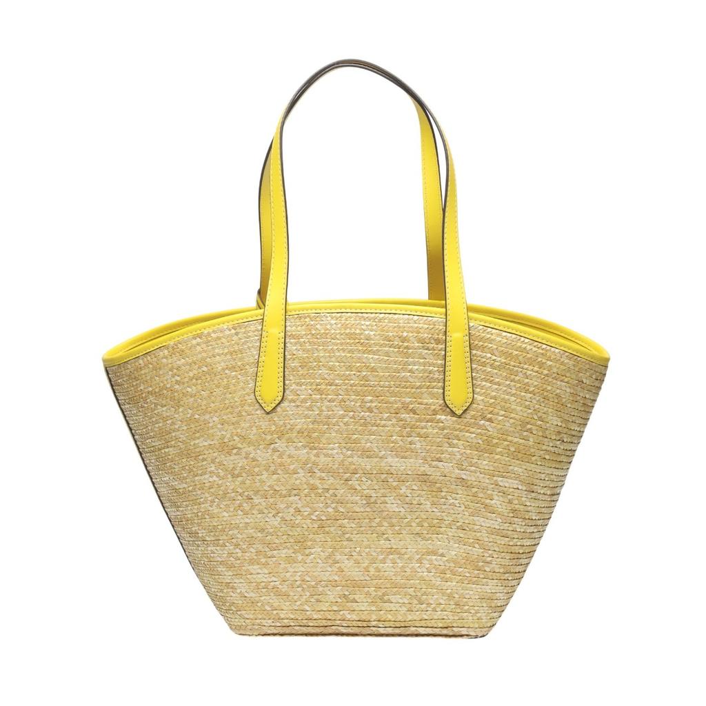 Michael Kors Large capacity Handbag straw yellow Women Used