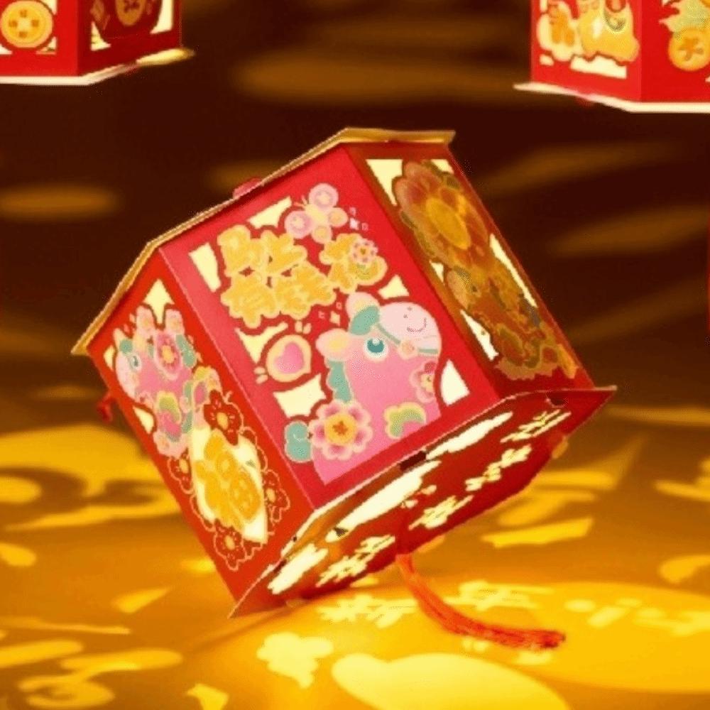With Tassel Horse Year Lantern Cartoon Handheld Lantern Walking Lantern  New Year Celebration