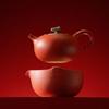 Wanqiantang Ceramic Persimmon Gongfu Tea Set