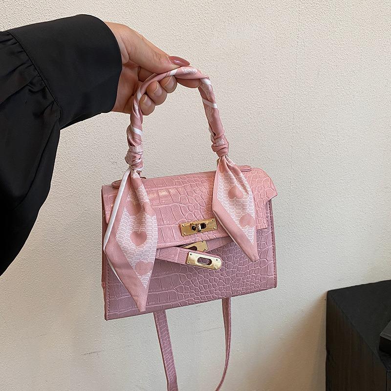 High texture niche women's bag new stone pattern versatile handbag women's premium shoulder messenger bag