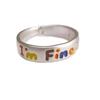 Children's Rainbow Letter Ring: Women's Stylish Adjustable Open Finger Ring, Trendy and Unique Design.