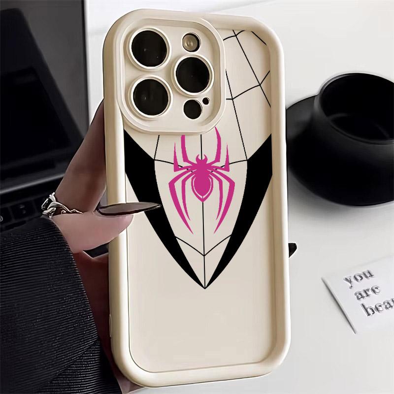 Spiderman LOGO Phone Case For iPhone 17E 11 12 13 14 15 16 17 Pro Max Fundas iPhone For 17 Air Plus 16e 13 Silicone Back Cover