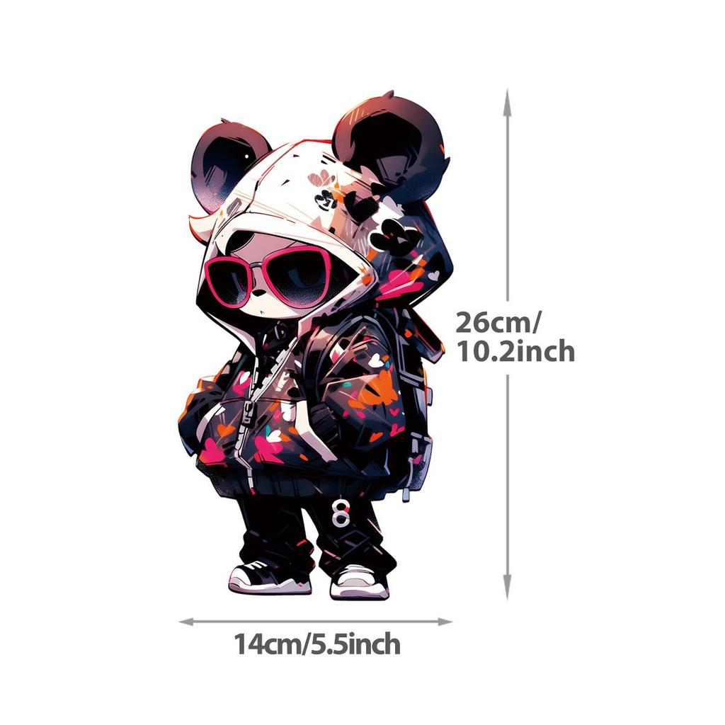 Animal Human Heat Transfer Stickers Print For T-Shirt Hoodies Jeans Clothes Stickers Diy Iron On Transfer Thermal Decals