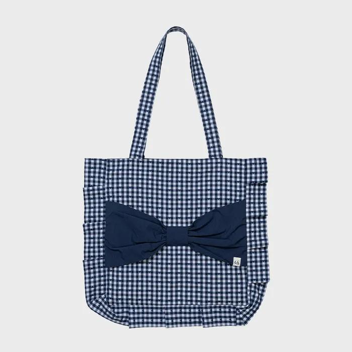 RIBBON ECO BAG(NAVY)